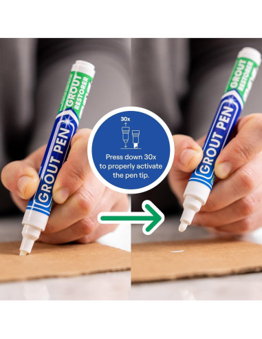 Bolígrafo de Lechada Blanco Rainbow Chalk 5mm - Paquete de 3