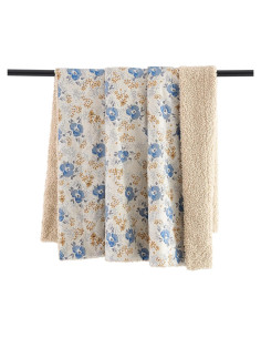 Manta Tasha Polizzi Paseo Road 127x152 cm Floral Azul Amarillo