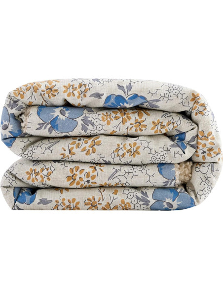 Manta Tasha Polizzi Paseo Road 127x152 cm Floral Azul Amarillo