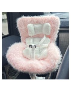 Asiento de Coche para Muñecas LIFETWINKLES Rosa 15.24x11.43cm