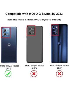 Funda TPU para Motorola Moto G Stylus 4G 2023 Floral Azul 2