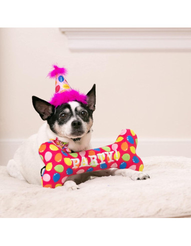 Sombrero de Fiesta para Mascotas Huxley & Kent Rosa Grande