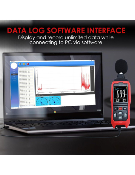 Medidor de Decibelios DANOPLUS DP-390R3 30-130dB con Alarma