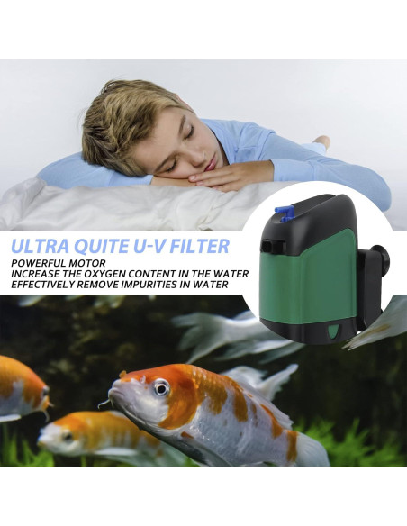 Bomba de Filtro de Acuario FREESEA 5W 500 L/h 4 en 1