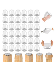 36 Protectores de Suelo Silicona Amrules para Patas de Sillas
