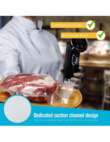 Rollos de Sellado al Vacío Houseables 8x50 cm, 2 Paquete