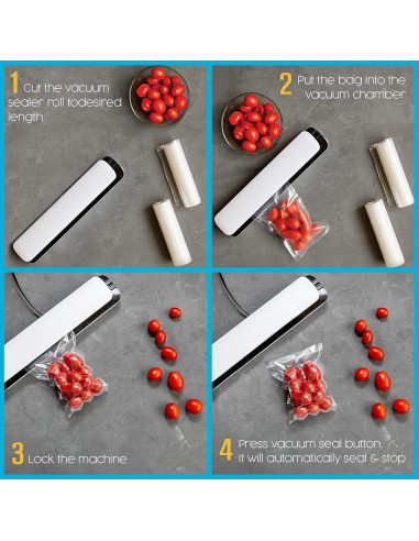 Rollos de Sellado al Vacío Houseables 8x50 cm, 2 Paquete