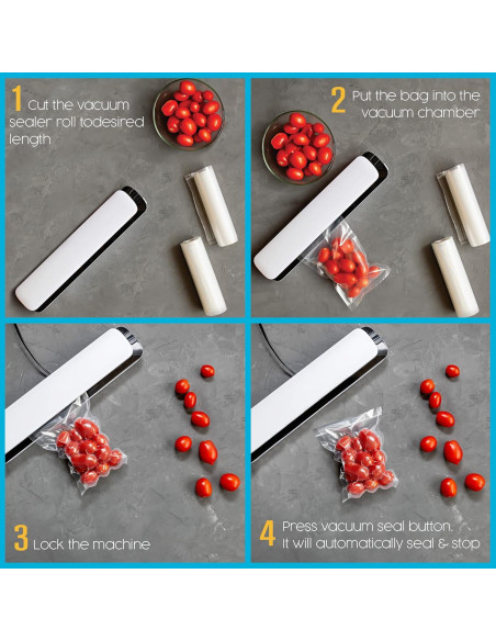 Rollos de Sellado al Vacío Houseables 8x50 cm, 2 Paquete