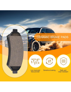 Pastillas de Freno Delanteras Cerámicas HYFTJYZ HZ1075 2