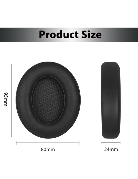 Almohadillas de Reemplazo para Auriculares Beats Studio 2/3 - Negro Almohadillas de Reemplazo para Auriculares Beats Studio 2/3 - Negro