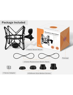 Soporte de micrófono Boseen con amortiguador - Negro 2