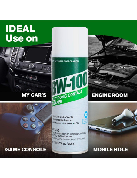 Limpiador de Contactos Electrónicos BW-100 - 225g No Inflamable