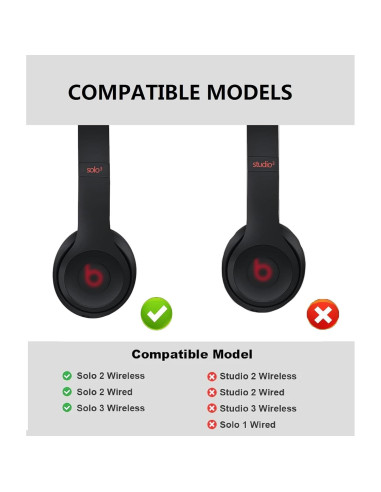 Almohadillas de Reemplazo SOVEUG para Beats Solo 2 y 3
