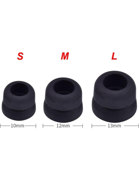 Zotech 12 Puntas de Repuesto para Auriculares Sennheiser