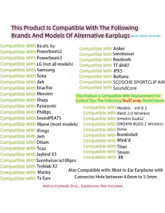 Puntas de Silicona para Auriculares In-Ear 9 Pares SML Gris/Rojo 2