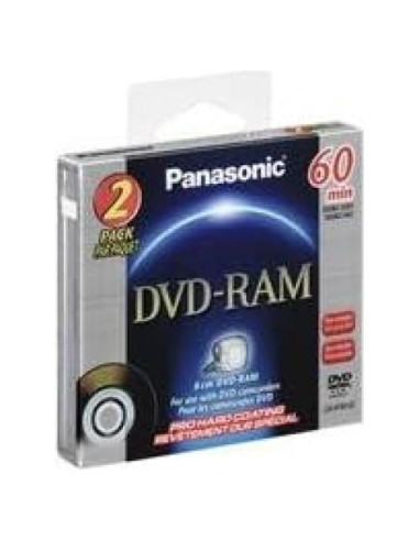 DVD-RAM Regrabable 60 Minutos Panasonic 2.8 GB Doble Cara