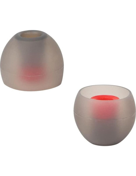 Puntas de Silicona para Auriculares In-Ear 9 Pares SML Gris/Rojo