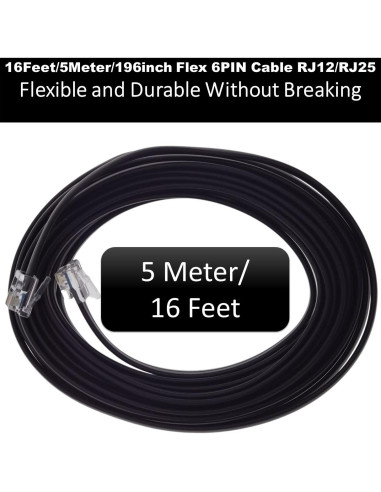 Cable Flex de 15 Pies Xtenzi XT91635 6 Pines para Amplificadores Pioneer