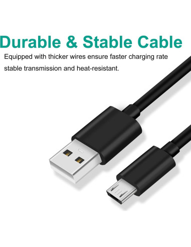 Cable Micro USB de Reemplazo 1.83m DIGITMON para Jabra Sport Elite