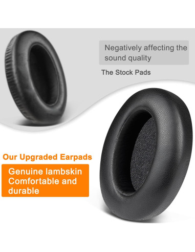 Almohadillas de Piel de Cordero SOULWIT para Sony WH-XB910N