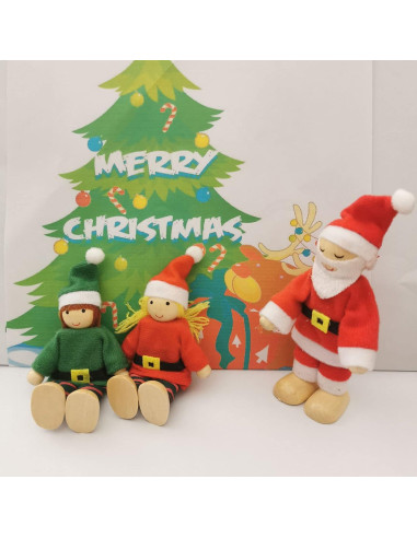 Casa de Muñecas Hystyle 7 Muñecos de Madera para Jugar