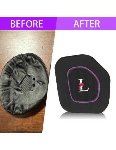 Almohadillas de Gel Mágico Jomwag para Alienware AW988 - Negro/Púrpura