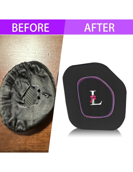 Almohadillas de Gel Mágico Jomwag para Alienware AW988 - Negro/Púrpura