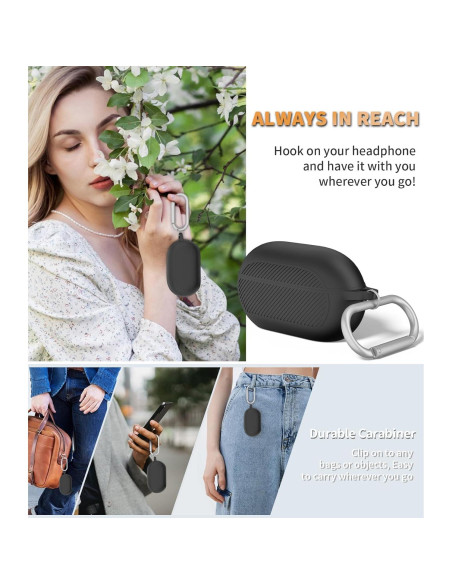 Funda de Silicona WADVCU para Beats Solo Buds - Negro Funda de Silicona WADVCU para Beats Solo Buds - Negro