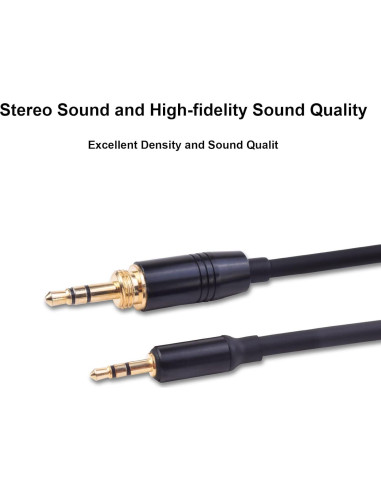 Cable de audio en espiral 1.22m-4.27m para auriculares Bose QC45