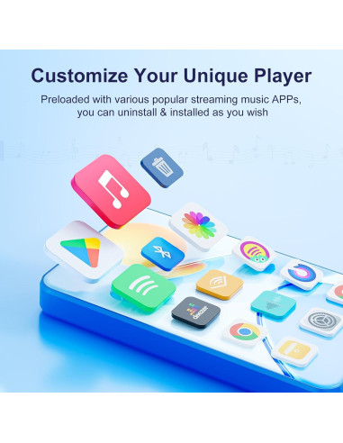 Reproductor MP3 80GB Bluetooth Fanvace M31 Pantalla Táctil