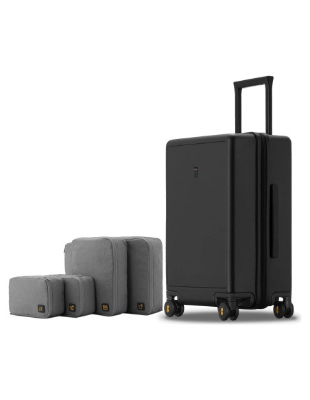 Maleta de Mano LEVEL8 Elegance 20 Pulgadas Negra con Ruedas