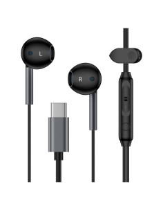 Auriculares USB C con micrófono para Samsung Galaxy y iPhone