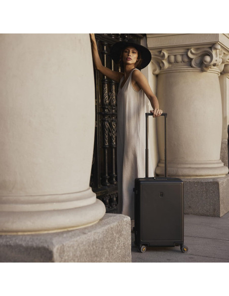 Maleta de Mano LEVEL8 Elegance 20 Pulgadas Negra con Ruedas