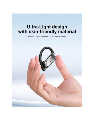 Auriculares Inalámbricos Hulaed Q68 Bluetooth 5.4 53H Negro