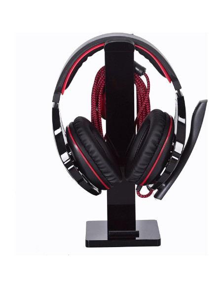 Soporte para Auriculares GeekDigg Negro 2 en 1 Organizador de Escritorio