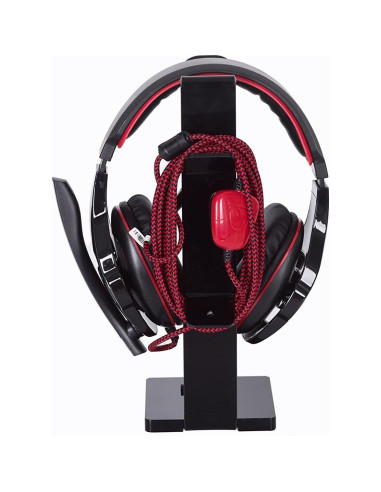 Soporte para Auriculares GeekDigg Negro 2 en 1 Organizador de Escritorio