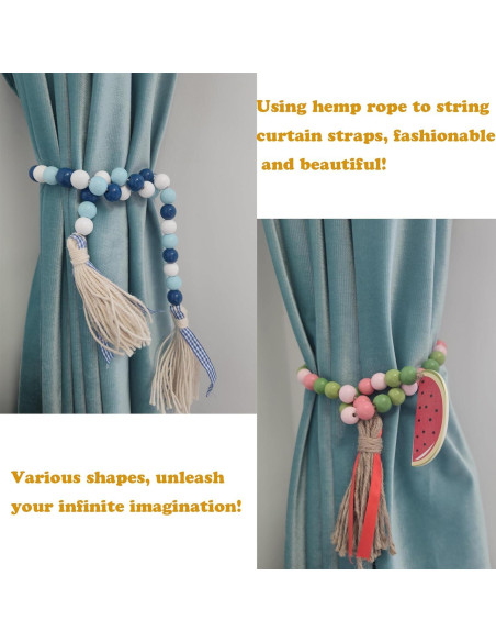 240 Perlas Redondas de Madera Jsehchya 16mm Coloridas para Manualidades