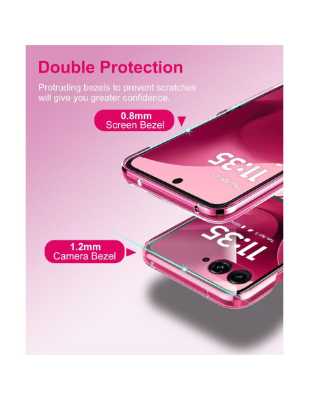 Funda Transparente Astter para Motorola Razr Ultra 2025 con Protector
