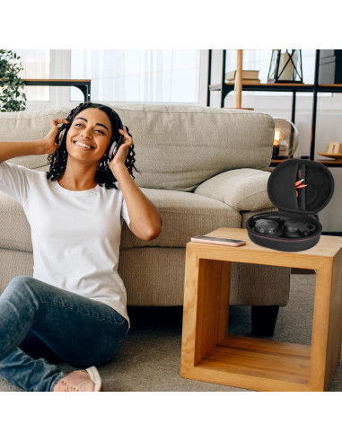 Funda Dura EVA para Auriculares JBL Live y Tune - Negro