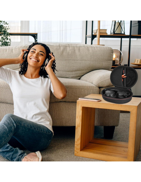 Funda Dura EVA para Auriculares JBL Live y Tune - Negro