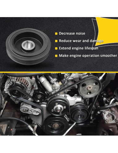 Polea de cigüeñal AngyMeck para Toyota Camry 1992-2001