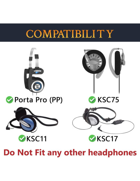 Almohadillas de Repuesto SOULWIT para Auriculares Koss - Negro Almohadillas de Repuesto SOULWIT para Auriculares Koss - Negro