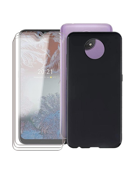 Funda de Silicona Suave KJYF para Nokia G300 + 3 Protectores