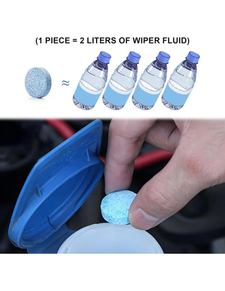 100 Tabletas de Lavado de Parabrisas NYTKL - Multiusos