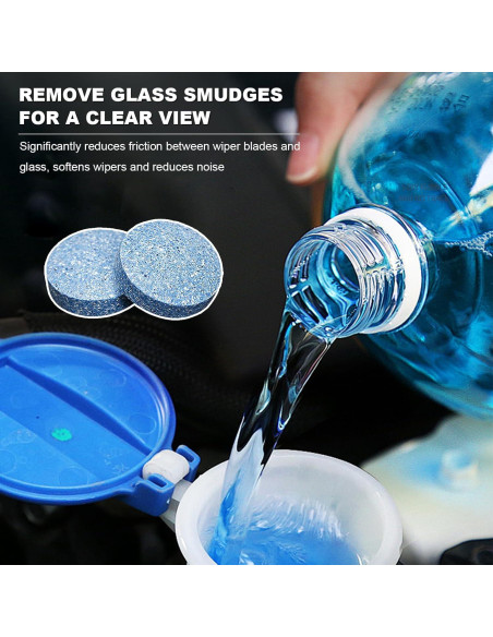 100 Tabletas de Lavado de Parabrisas NYTKL - Multiusos