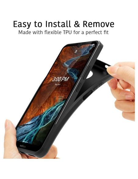 Funda de Silicona Suave KJYF para Nokia G300 + 3 Protectores