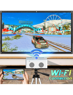 Proyector WiFi TMY V28 Full HD 1080P Portátil 1.16kg 2