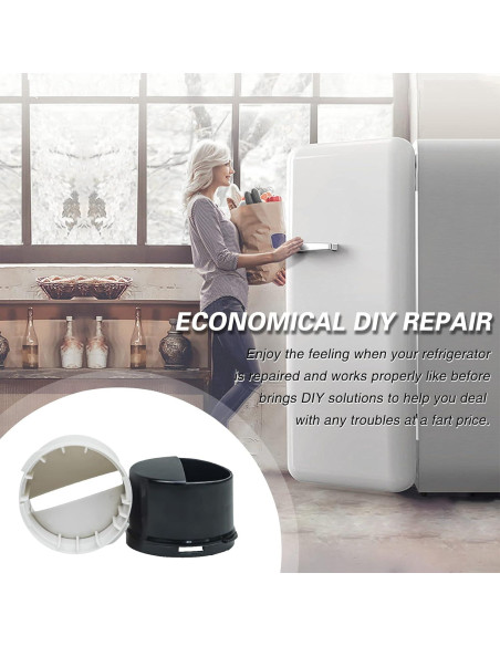 Tapa de Filtro de Agua Aleald para Refrigerador Kenmore - Negro