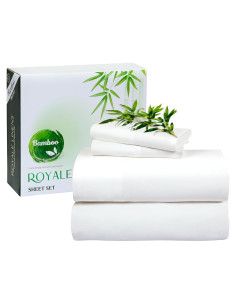 Juego de Sábanas Reina Royale Linens Viscosa Refrigerante 4 Piezas