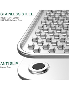 Alfombrilla de Lamer Grande Techphardo Acero Inoxidable 24.5cm 2